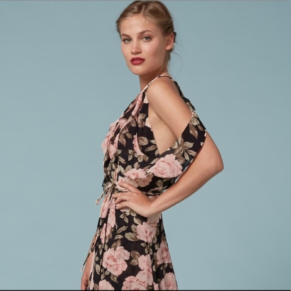 Reformation Cordelia dress in Roma (black rose print) Size 8 NWT - Picture 3 of 4